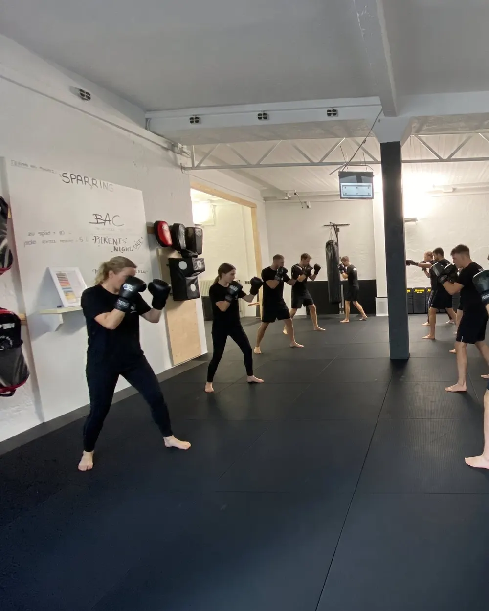 Erwachsene beim Kick- und Thaiboxen